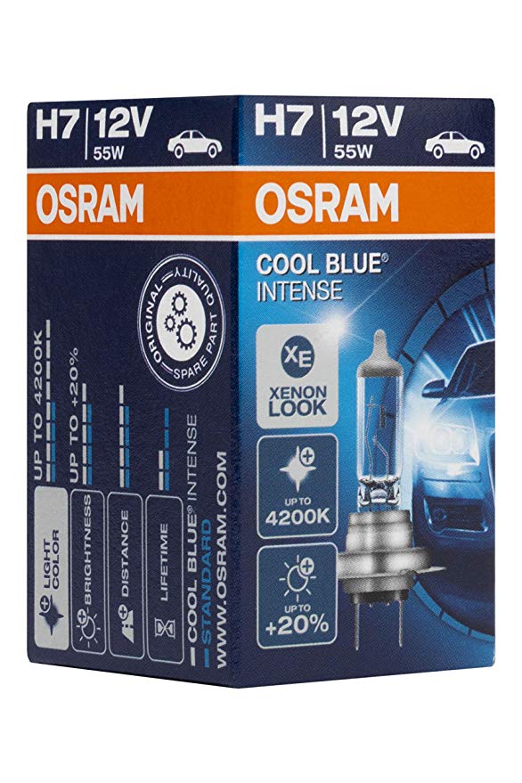 Ampoule H7 12V/55W Osram Cool Blue Intense 4200 K duobox