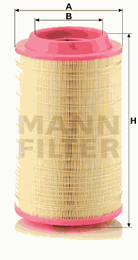 Filtre à air MANN FILTER Montage MITSUBISHI Canter VI FG6-109