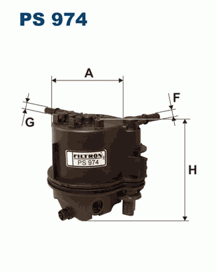 Filtre à Gasoil Montage 206 1.4 HDi Type : 8HX