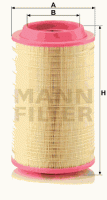Filtre &agrave; air MANN FILTER Montage MITSUBISHI Canter VI FG6-109