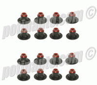 Jeu de 16 joints de queue de soupapes Montage PEUGEOT 406 2.0i 16V ( XU10J4R-RFV) &Oslash;7 mm