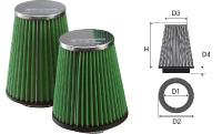 Filtre Green conique Diam&egrave;tre Entr&eacute;e 70 mm 30&deg; / Hauteur 160 mm